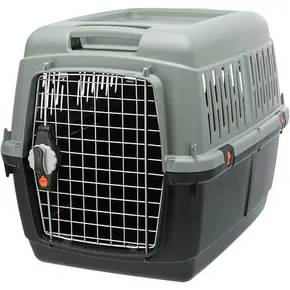 Be Eco Giona 4 Transportbox, S-M: 50 x 51 x 70 cm, Anthrazit/Graugrün (max. 18kg)